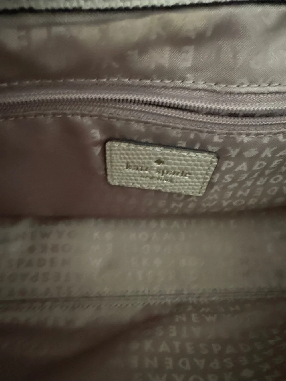 Kate spade Cream Crossbody Leather purse leather neutral daily collegiate small